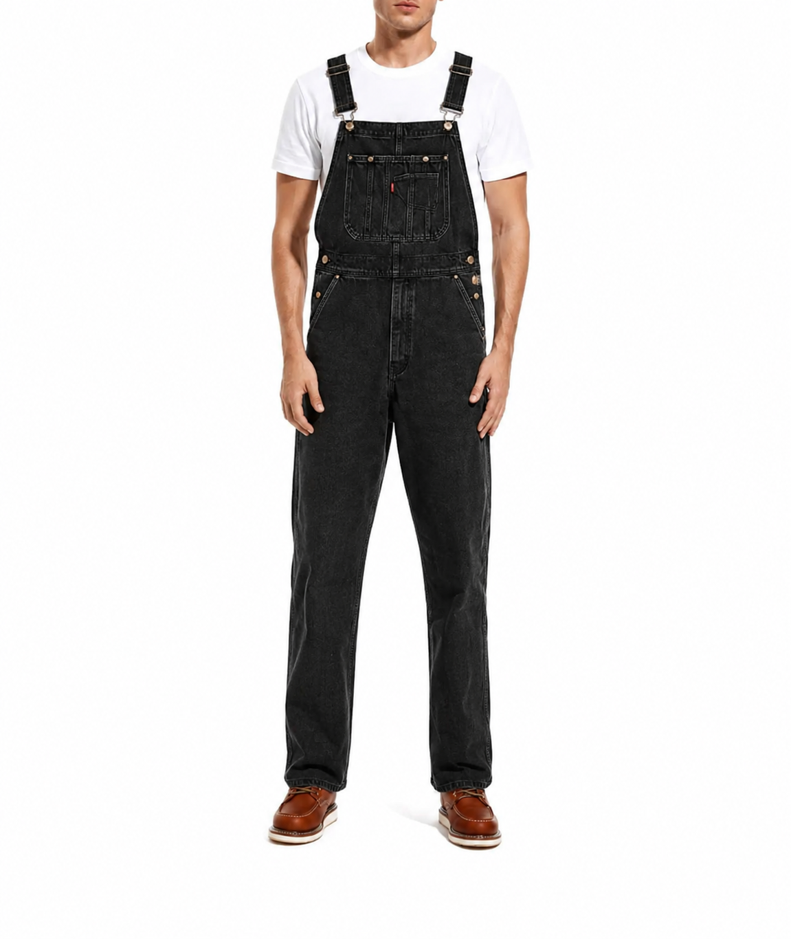 💝💝Last Day Promotion🔥Men's Denim Bib Overalls, Workwear with Adjustable Straps and Convenient Tool Pockets