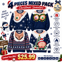 4-Piece Mixed Pack * Navy Blue