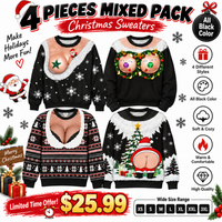 4-Piece Mixed Pack * Black