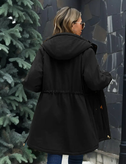 🔥 BLACK FRIDAY EARLY ACCESS| Women's Fleece-Lined Hooded Parka Jacket
