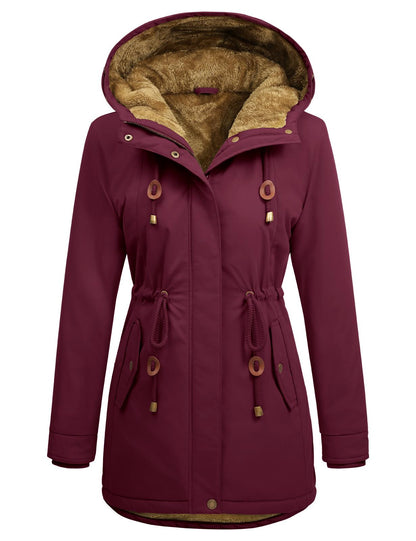 🔥 BLACK FRIDAY EARLY ACCESS| Women's Fleece-Lined Hooded Parka Jacket