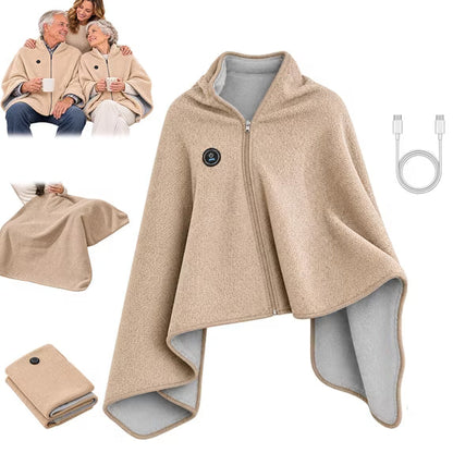 🔥BLACK FRIDAY SALE🔥Wearable Heated Shawl 3 Heat Levels Portable Thermal Wrap