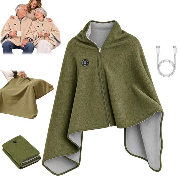 🔥BLACK FRIDAY SALE🔥Wearable Heated Shawl 3 Heat Levels Portable Thermal Wrap
