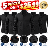 5 PACK Black