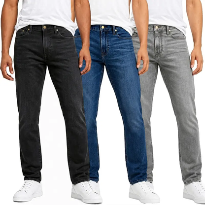 ⏰Limited Time Sale⏰ Men's Flex-Stretch Jeans – Slim Straight Fit with 5 Pockets