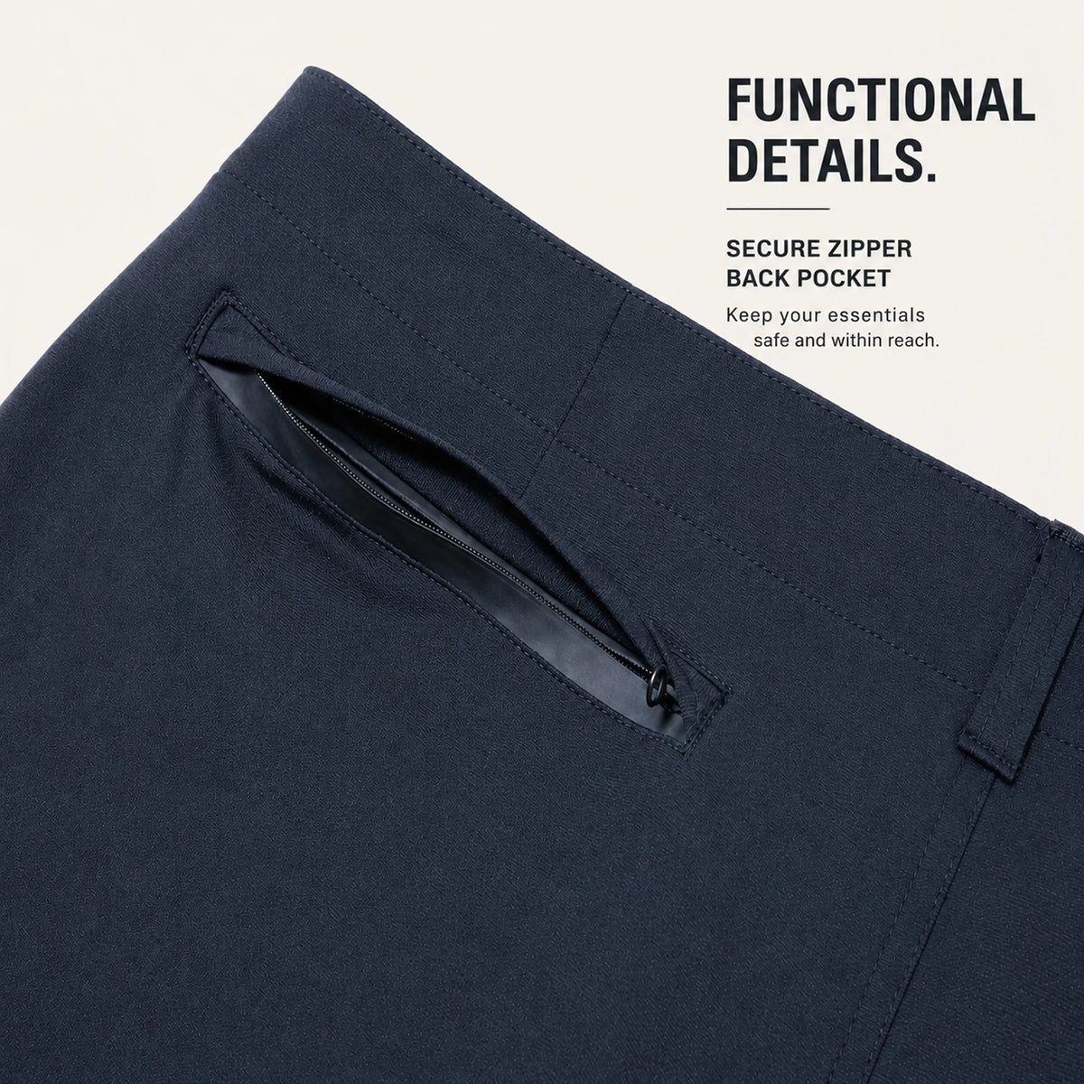 Men's Stretch No-Iron Dress Pants with Expandable Waist