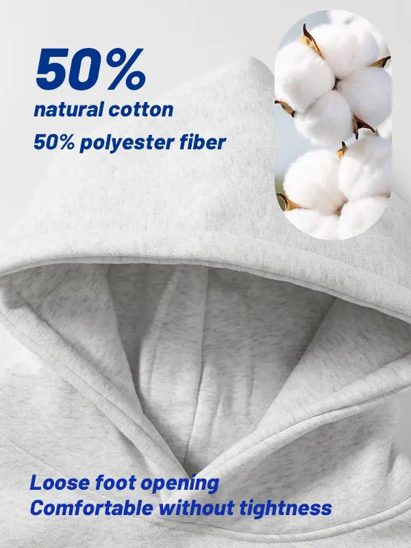 🔥BLACK FRIDAY EARLY ACCESS🔥Men's Casual Ribbed Cotton Hoodie – Solid Color Pullover Sweatshirt