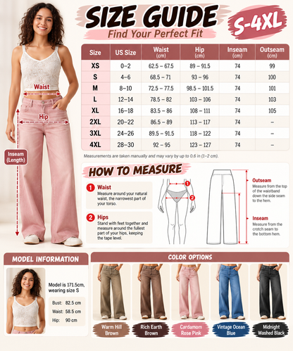 🔥 FALL SALE | 5 FOR ONLY $25.99! Women's Asymmetric Low-Rise Wide-Leg Jeans – Stretch Denim Everyday Pants