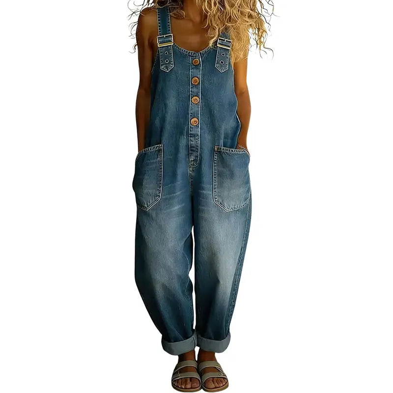🔥 BLACK FRIDAY EARLY ACCESS | Women's Vintage Denim Overalls – Relaxed Fit