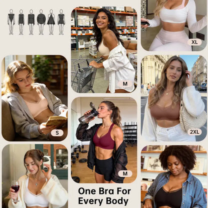 🔥Women Jelly Bras Wirefree Full Coverage No Underwire