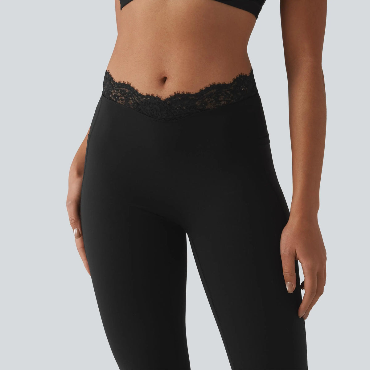 ⏰Limited Time Sale⏰ Women's Lace Waist Flare Pants – Soft Stretch, Flattering Fit & All-Day Comfort