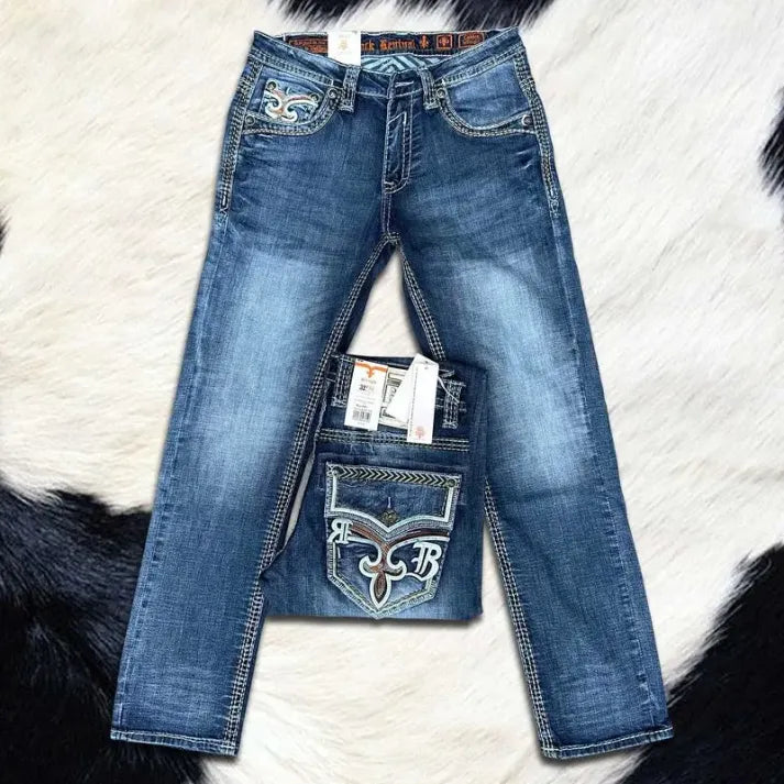 🔥Rock Revival Jeans - Premium Western Denim Collection