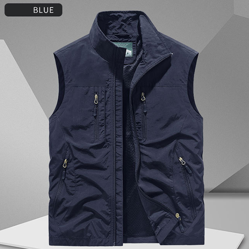 ⏰Limited Time Sale⏰ Men's Multi-Pocket Utility Vest – 8 Pockets for Everyday Convenience