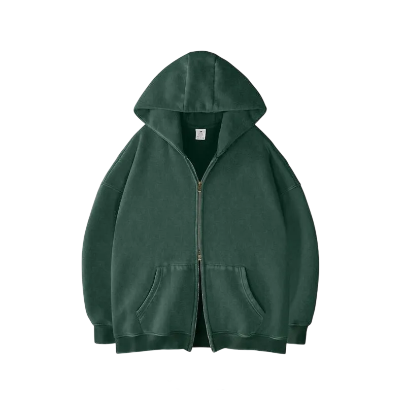 Unisex Oversized zip up hoodie
