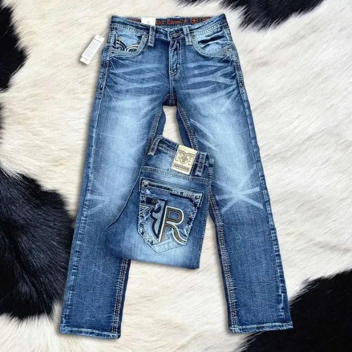 🔥Rock Revival Jeans - Premium Western Denim Collection