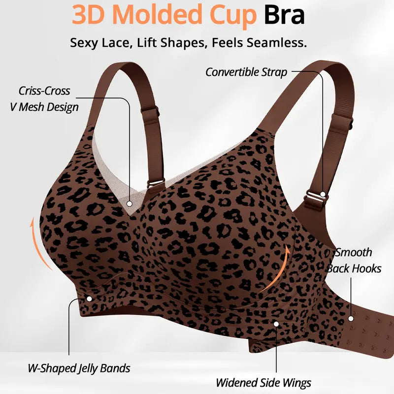🔥Women Jelly Bras Wirefree Full Coverage No Underwire