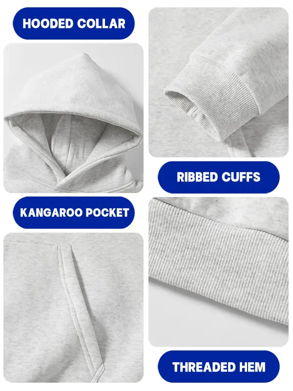 🔥BLACK FRIDAY EARLY ACCESS🔥Men's Casual Ribbed Cotton Hoodie – Solid Color Pullover Sweatshirt