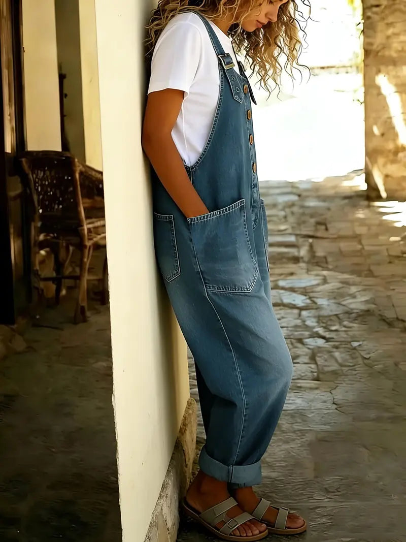 🔥 BLACK FRIDAY EARLY ACCESS | Women's Vintage Denim Overalls – Relaxed Fit