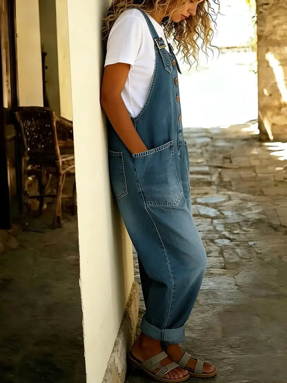 🔥 BLACK FRIDAY EARLY ACCESS | Women's Vintage Denim Overalls – Relaxed Fit
