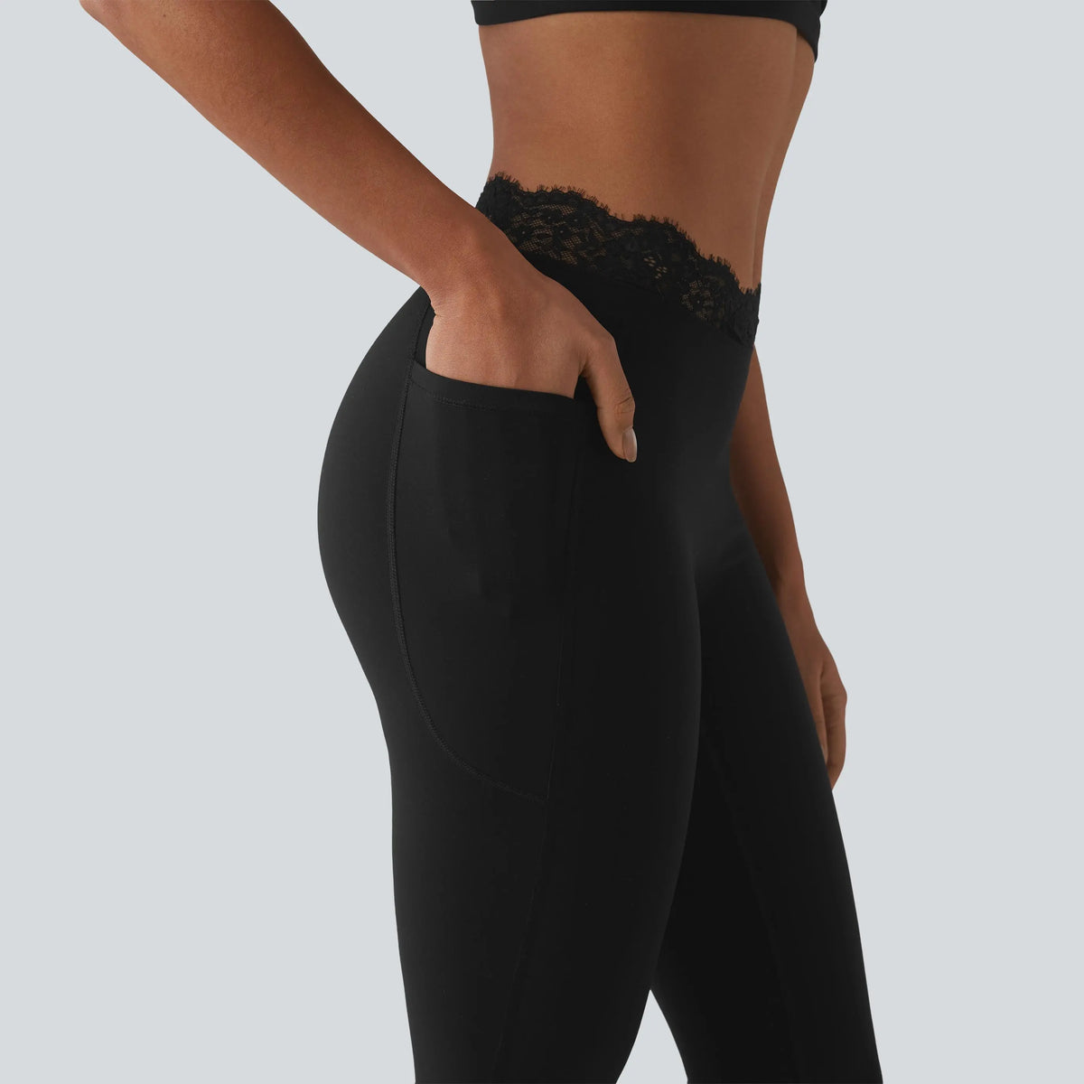 ⏰Limited Time Sale⏰ Women's Lace Waist Flare Pants – Soft Stretch, Flattering Fit & All-Day Comfort