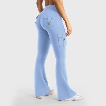 ❤️❤️Last Day Promotion🔥Women's Workout Flare Leggings with Pockets