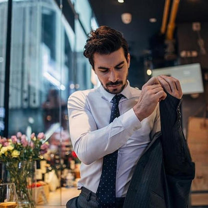 Men's 4-Way Stretch Travel Dress Shirt: Wrinkle-Free Slim Fit