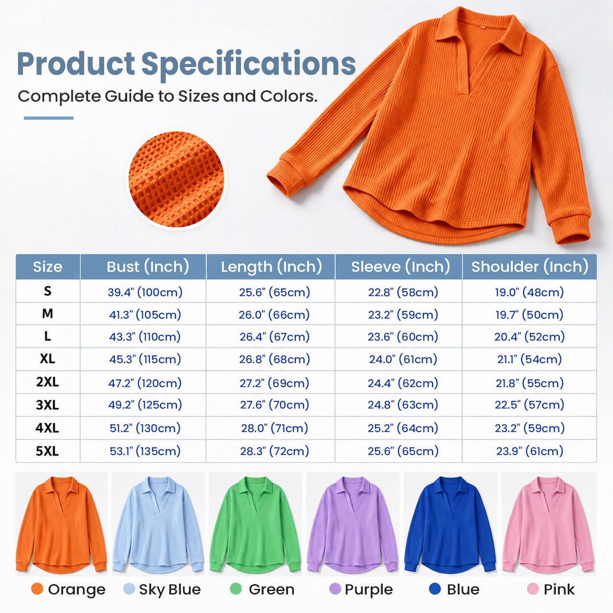 Bestseller 🏆 Women's knitted top with V-neck and long sleeves