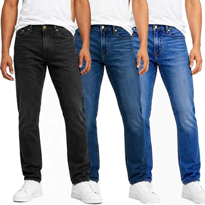⏰Limited Time Sale⏰ Men's Flex-Stretch Jeans – Slim Straight Fit with 5 Pockets