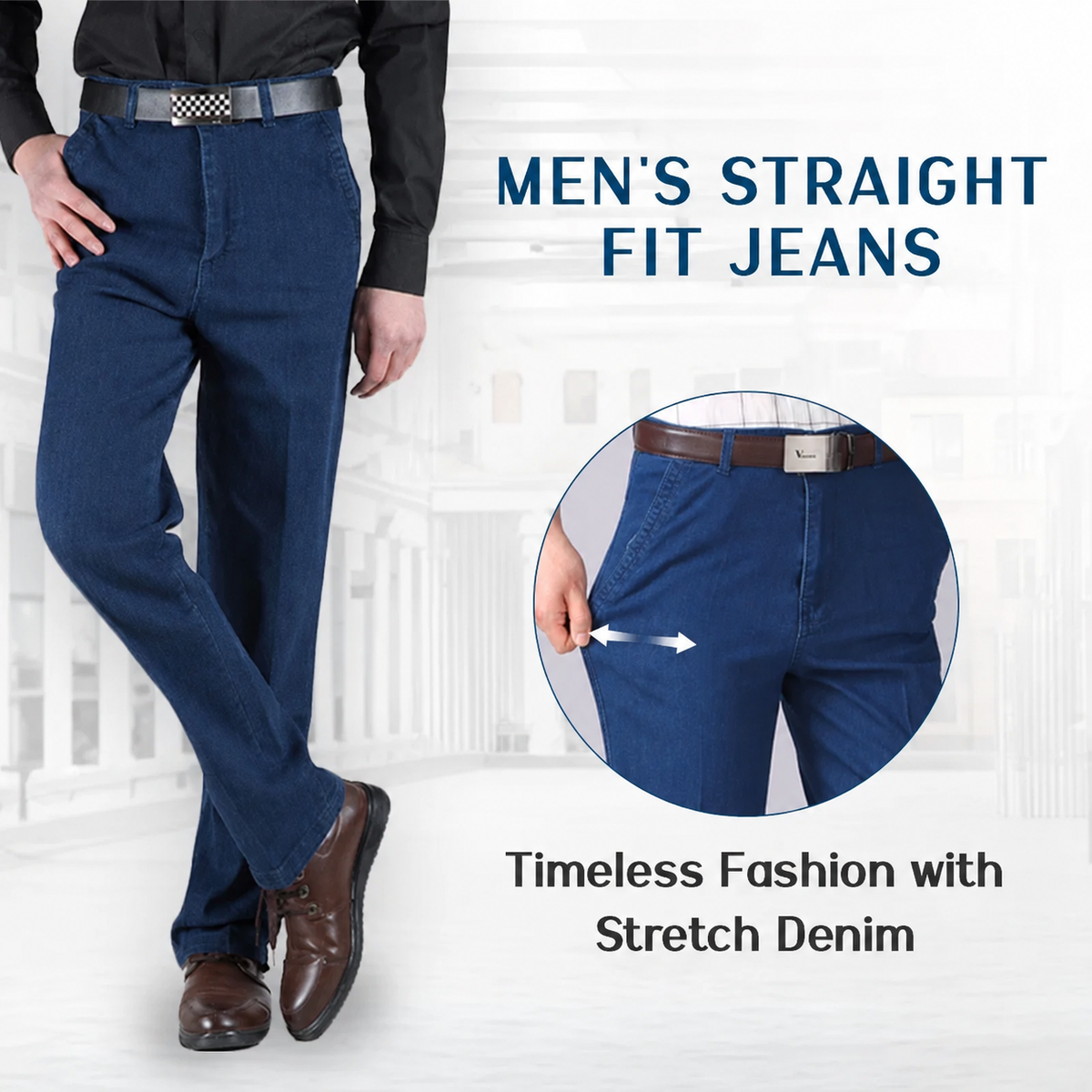 Black Friday Early Bird Sale Is Here🔥Men's Classic Straight Fit Stretch Jeans