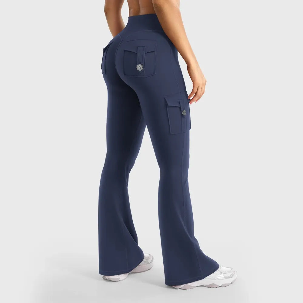 ❤️❤️Last Day Promotion🔥Women's Workout Flare Leggings with Pockets