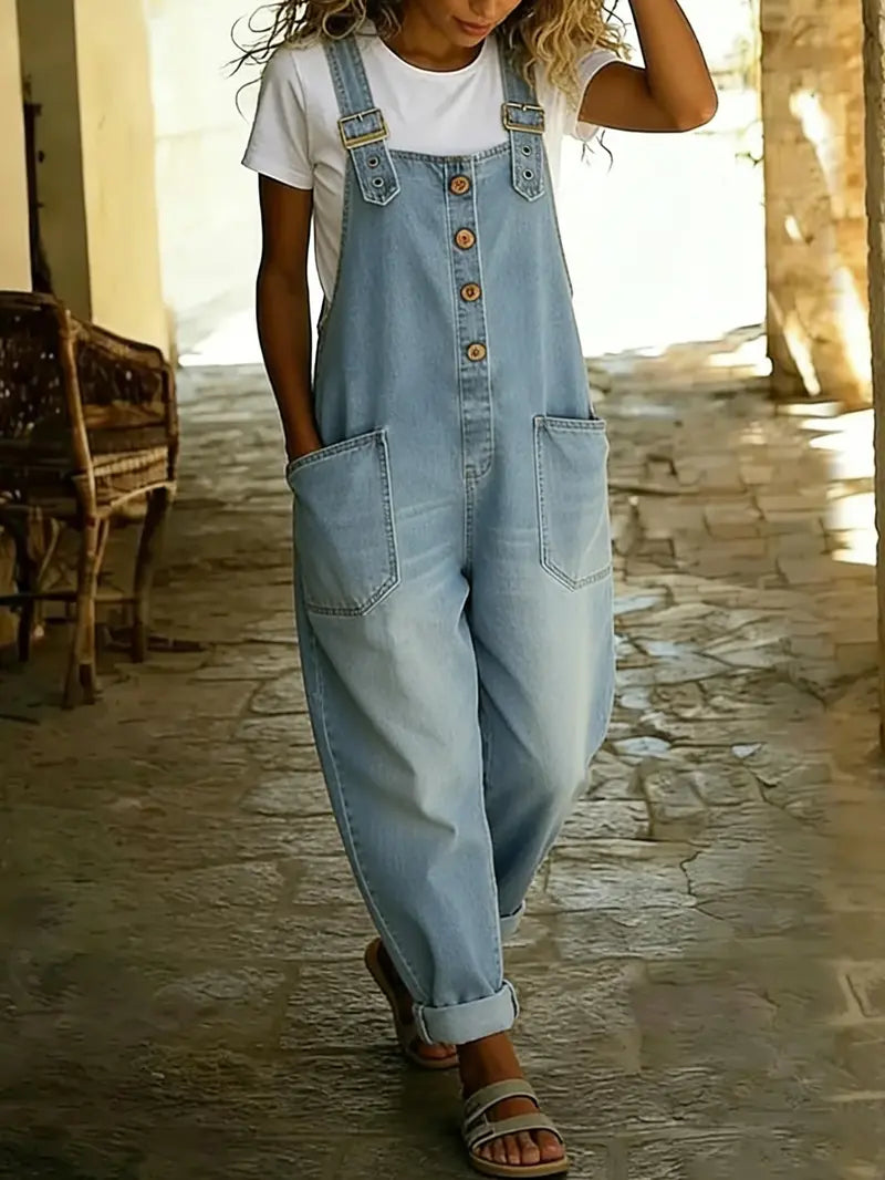 🔥 BLACK FRIDAY EARLY ACCESS | Women's Vintage Denim Overalls – Relaxed Fit