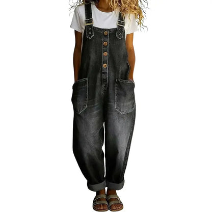 🔥 BLACK FRIDAY EARLY ACCESS | Women's Vintage Denim Overalls – Relaxed Fit