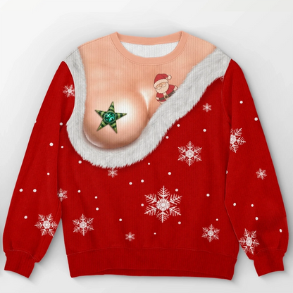 🔥 BUY 2, GET 2 FREE! ONLY $25.99 – Limited-Time Sale! Custom Funny Ugly Christmas Sweatshirt – Personalized Gift for Mom, Wife, Daughter & Besties