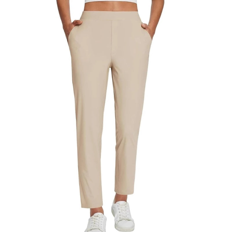 🚨 Last Chance To Save 🚨Women's Fitted High-Waisted Zip-Pocket Trousers