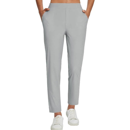 🚨 Last Chance To Save 🚨Women's Fitted High-Waisted Zip-Pocket Trousers