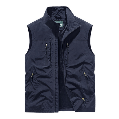 ⏰Limited Time Sale⏰ Men's Multi-Pocket Utility Vest – 8 Pockets for Everyday Convenience